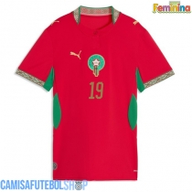 Camisa de time de futebol Marrocos Youssef En-Nesyri #19 Replicas 1º Equipamento Feminina Mundo 2026 Manga Curta